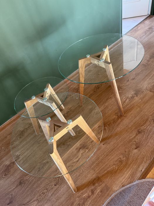 Zestaw 3 stolików kawowych