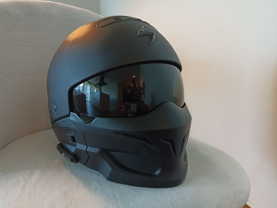 Capacete Scorpion Exo-Combat (c/ intercomunicador)