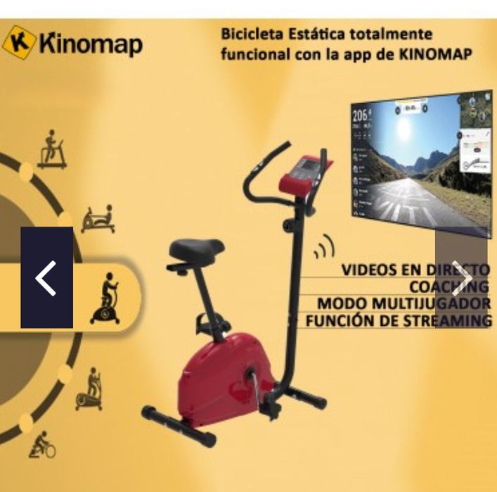 Bicicleta ergométrica - 8 níveis de intensidade  / comexao  APP