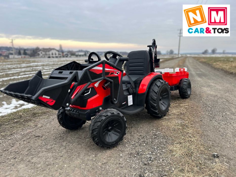 Duży Traktor Auto na akumulator 400W 24V/10ah Koparka dla dzieci Auto Pojazd Ciągnik