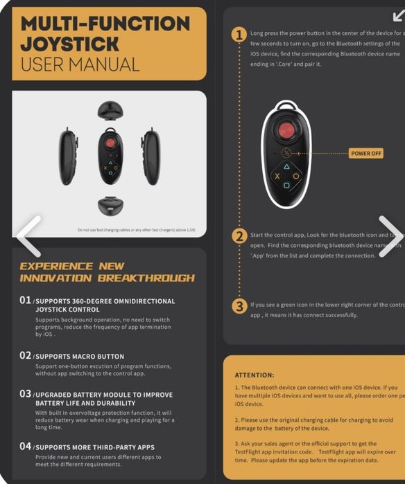 ITools Bt, Bluetooth Multi-function Gaming Joysticks