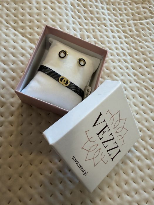 Vezzi zestaw biżuterii bransoletka i kolczyki nieskończoność