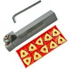 Резец проходной WWLNR2020K08 державка 20х20 мм и 10 пластин WNMG080404