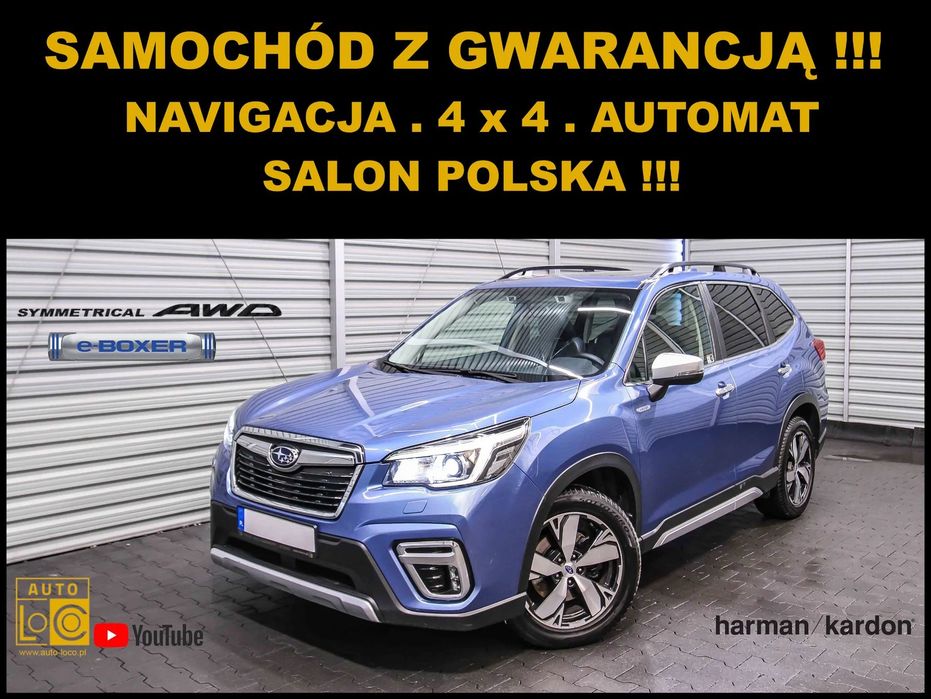 Subaru Forester PLATINUM + Salon POLSKA + SERWIS +PANORAMA +Skóra +Harman/Kardon +Navi