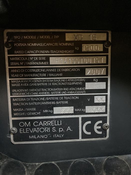 Навантажувач ОМ XD15