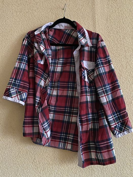 Пакет речей: 3 футболки без дефектів, сорочка з дефектом, білий боді