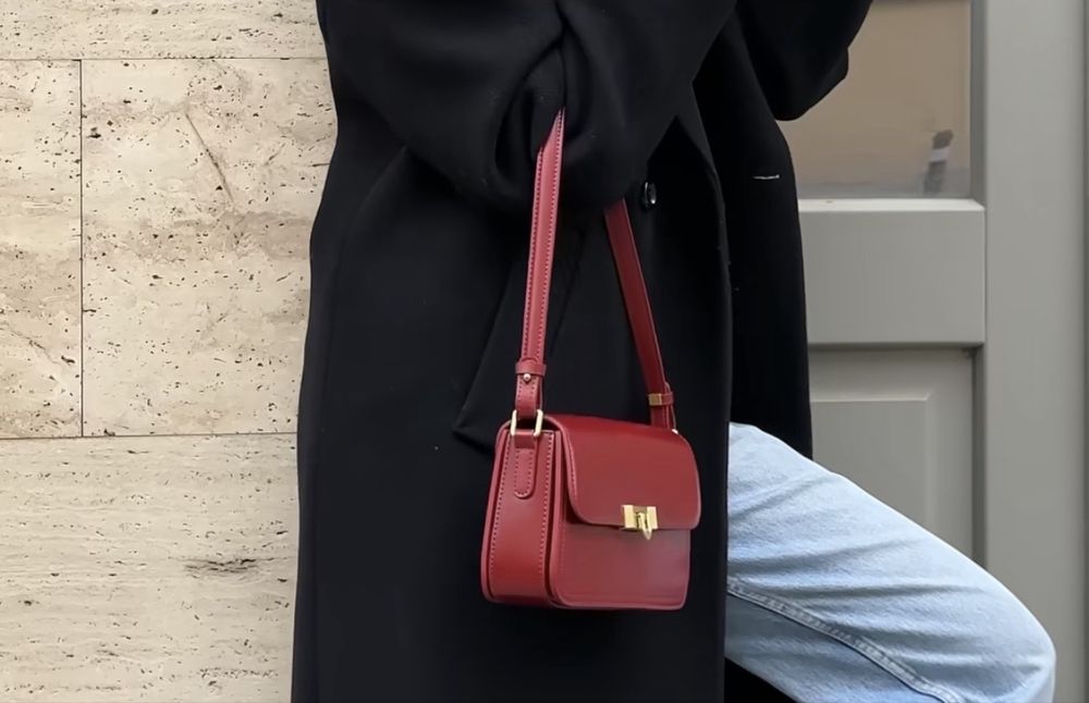 сумка бордова натуральна шкіра марсала Amica vicky bag