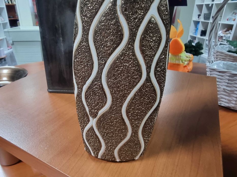 Wazony ceramiczne brązowe do kwiatów ceramiczny wazon mały