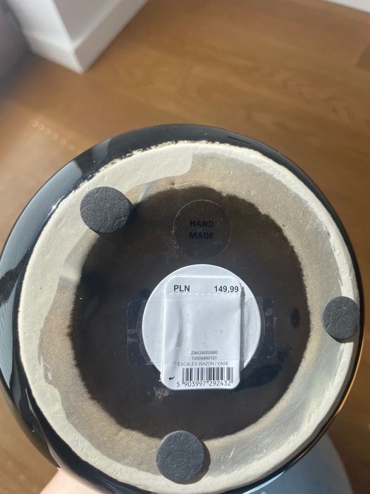 Wazon czarno złoty Home and you wysokość 40 cm