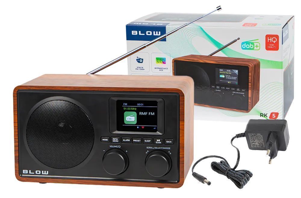 Radio kuchenne cyfrowe FM DAB+ przenośne BLOW RK5 Bluetooth 77-575#