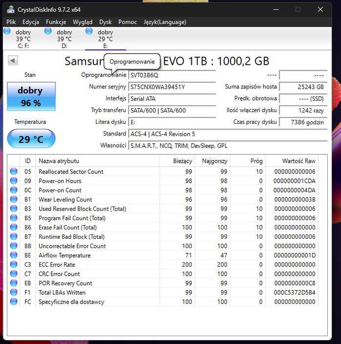 Samsung 1TB 2,5" SATA SSD 870 EVO