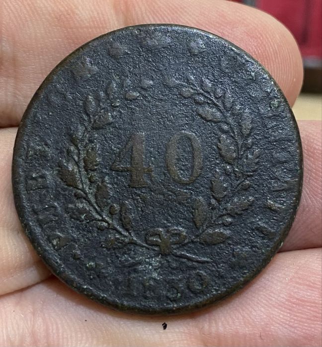 40 Reis Coin D MIGUEL I - 1830
