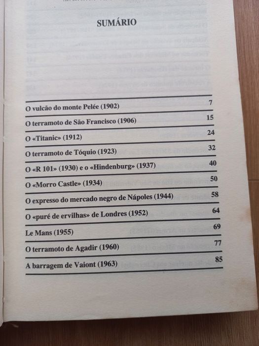 Livro Grandes Catástrofes do século XX