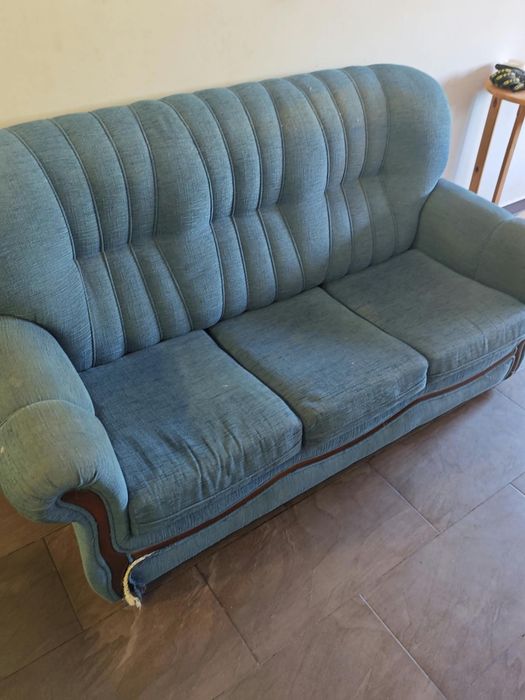 Sofá cama e poltrona