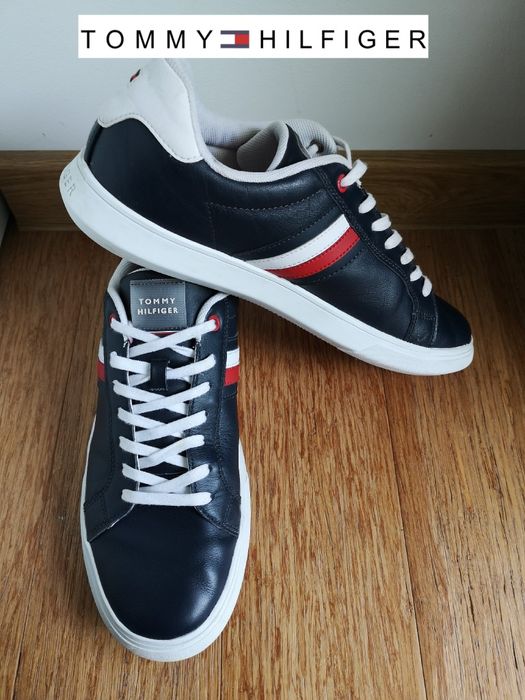 Sneakersy Tommy hilfiger 45 29 skóra skórzane buty sportowe męskie wią