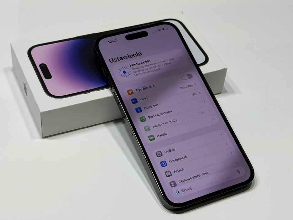 iPhone 14 Pro Max 128 GB Czarny #BDB#Bateria 100%#Apple#Komplet