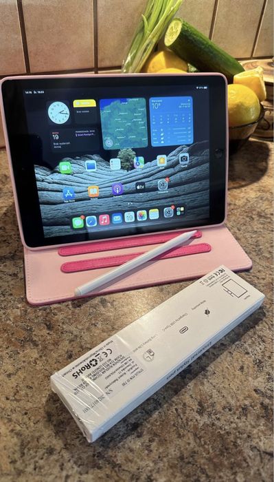 Tablet iPad Apple Retina 10” + NOWY RYSIK - Touch ID - cały zestaw