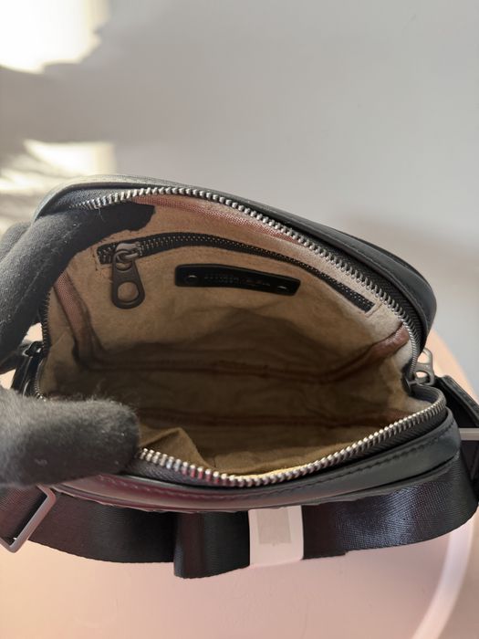 Мужская плетеная сумка барсетка клатч