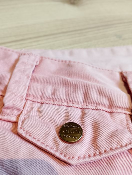 Różowe Męskie Spodenki Szorty Chino Barbour Utility Clothing