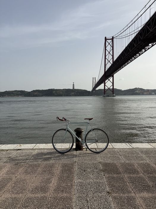 Bicicleta single speed com revisão em excelente estado