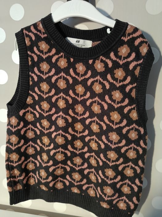 Sweterek bezrękawnik H&M roz 122/128