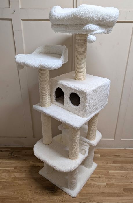 La Digue III Drapak Dla Kota Biały 69x69x163cm Uszkodzony DUŻY