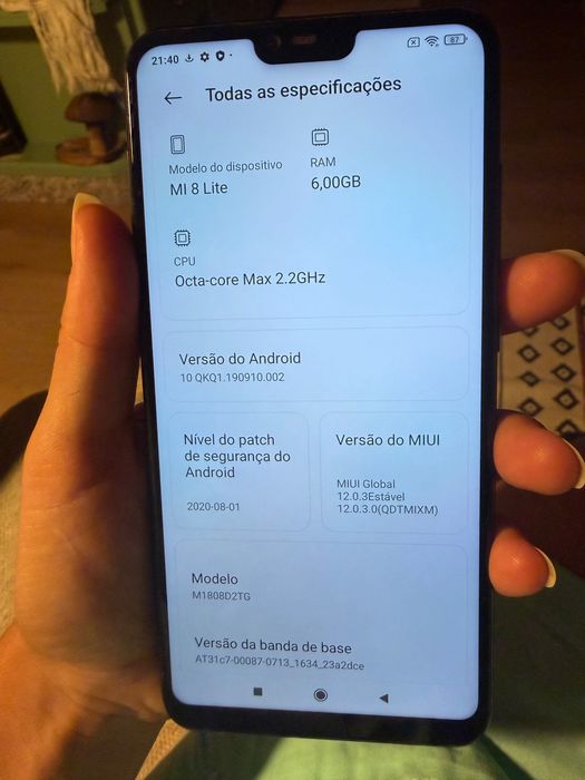 Xiaomi mi 8 lite