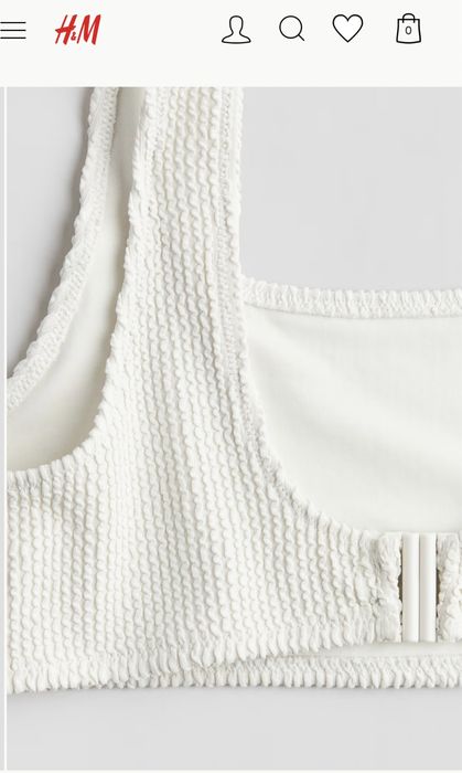 Білий купальник H&M