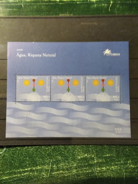2001 Bloco Europa Água Riqueza Natural Madeira MNH **