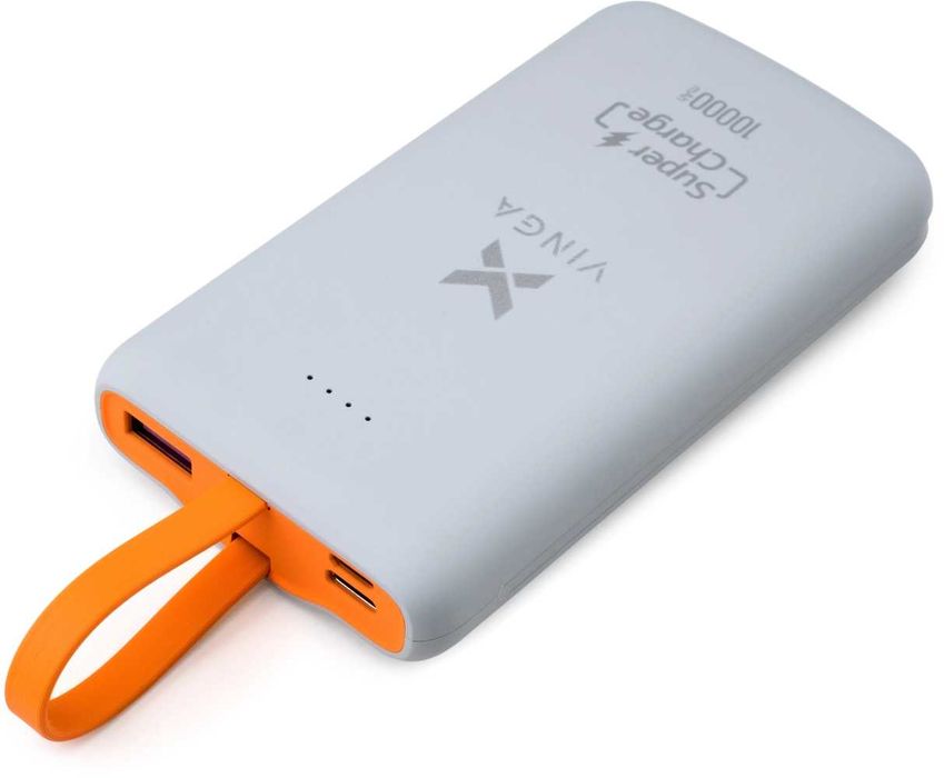 Повербанк Vinga 10000 mAh Dark grey (VPB1SQSCDG)