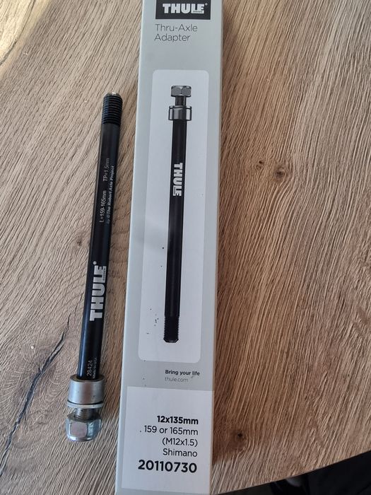 Adapter Thule do tylnej osi do przyczepki bagażnik  sztywna oś gravel M12x135