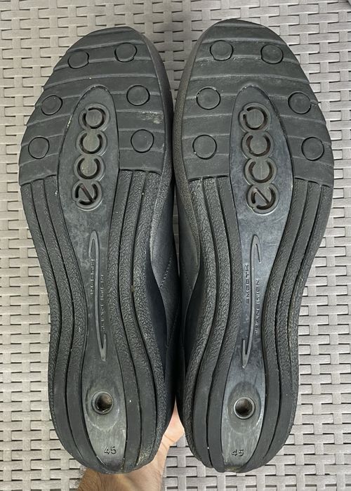 Ecco Sportitude кроссовки туфли 45 размер кожаные черные