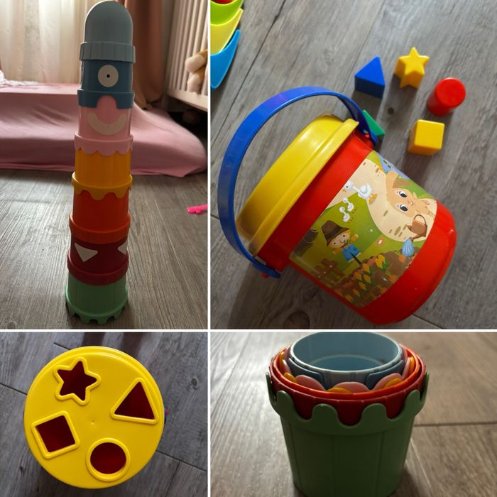 Lote de formas e empilháveis desde 6 meses