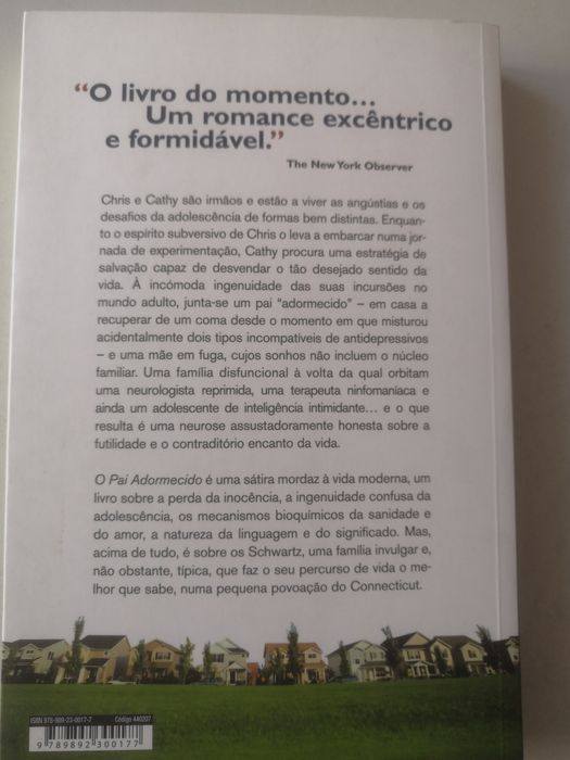 Livro "O pai adormecido" - Matthew Sharpe (NOVO)
