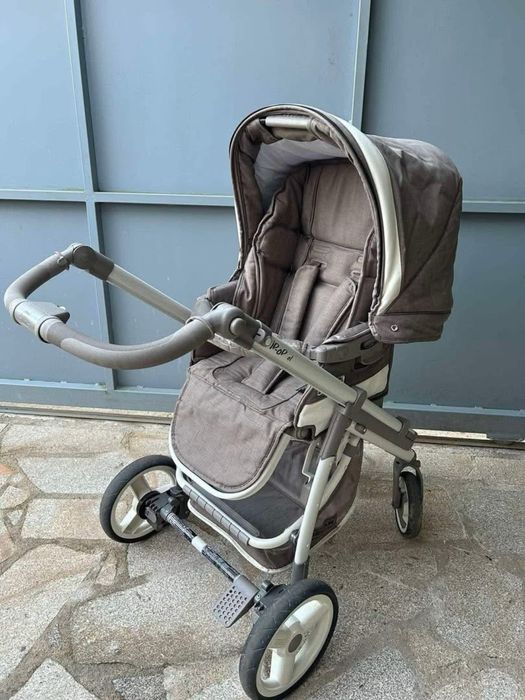 Carrinho de bebé trio bebécar com isofix e acessórios