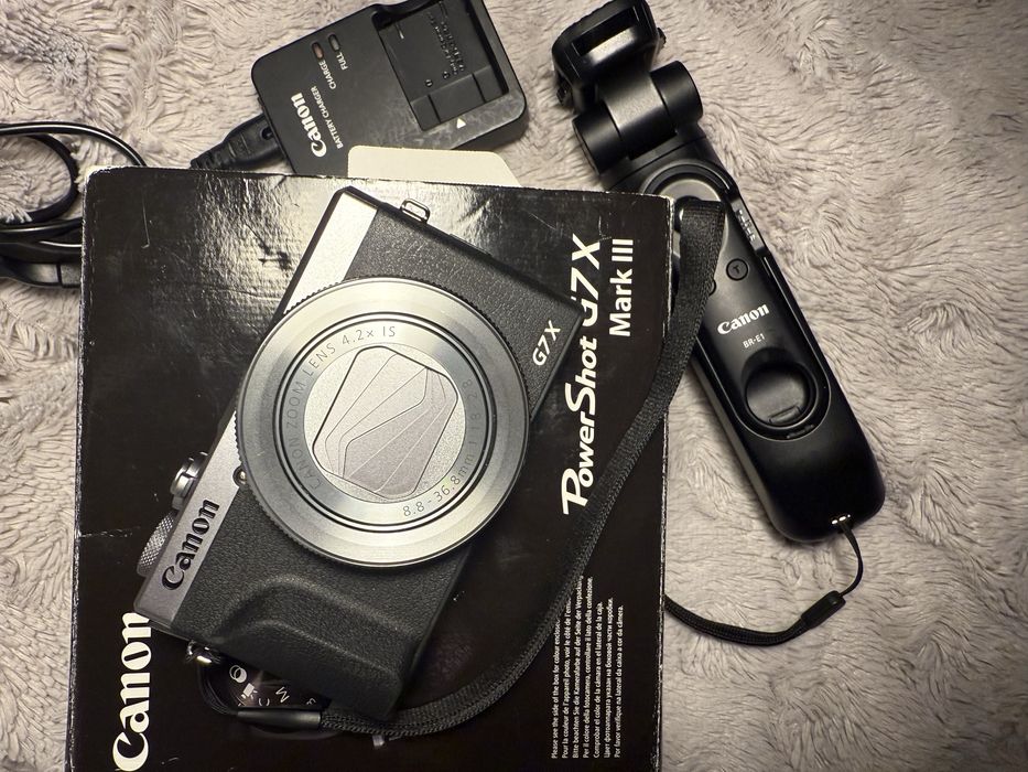 Canon G7X srebrny na gwarancji plus uchwyt/tripod zestaw