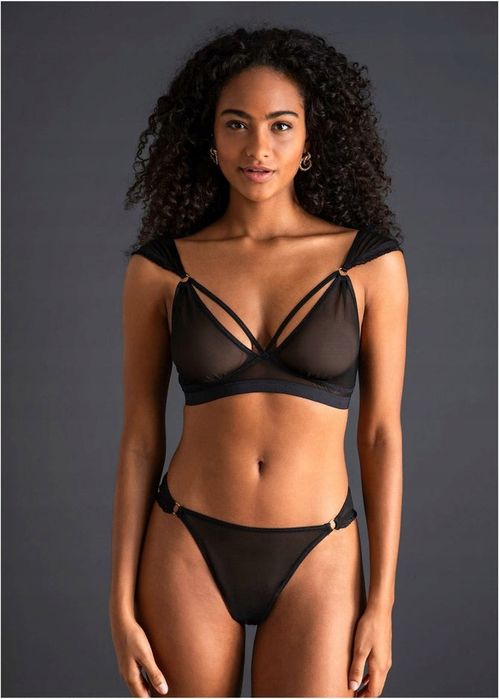 Venus komplet erotyczny siateczkowy ouvert czarny r.44/46