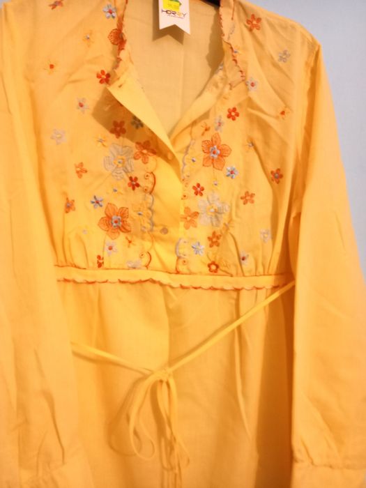 Piżama/ koszula nocna damska z płótna- piękna i nowa!