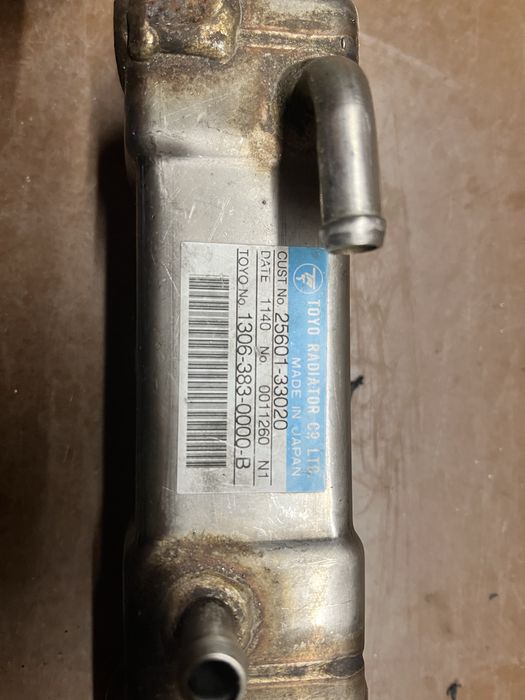 Клапан ЕГР, EGR, охдадитель, радіатор 1.4 d4d Toyota