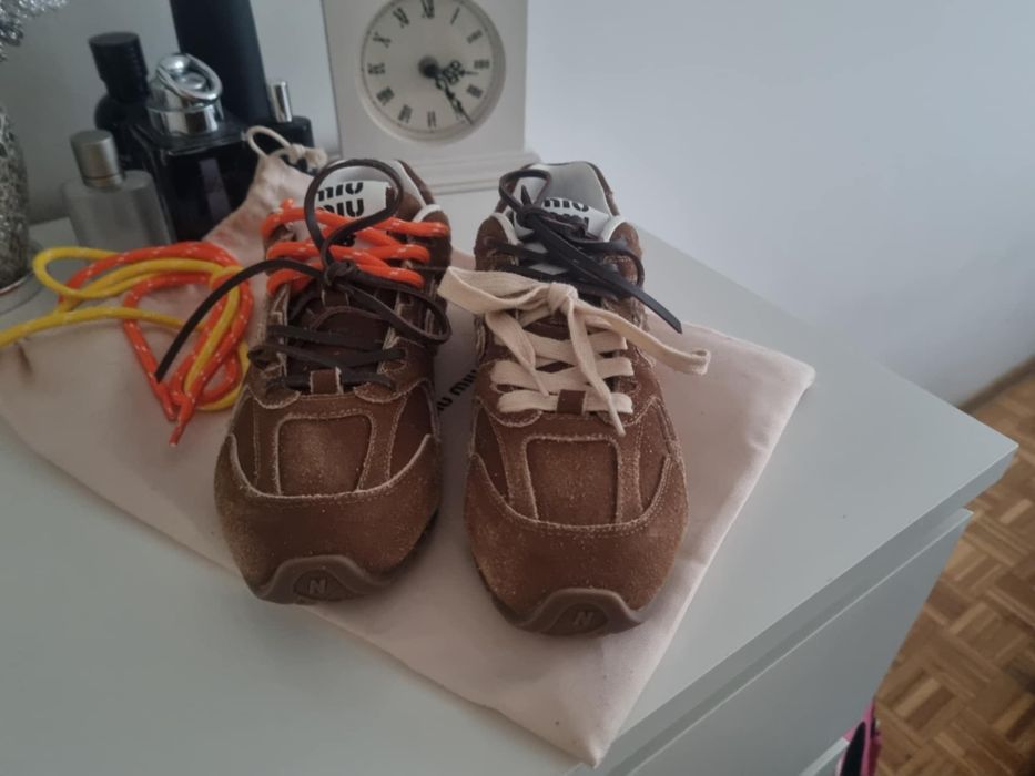 Sneakersy miu miu with New Balance