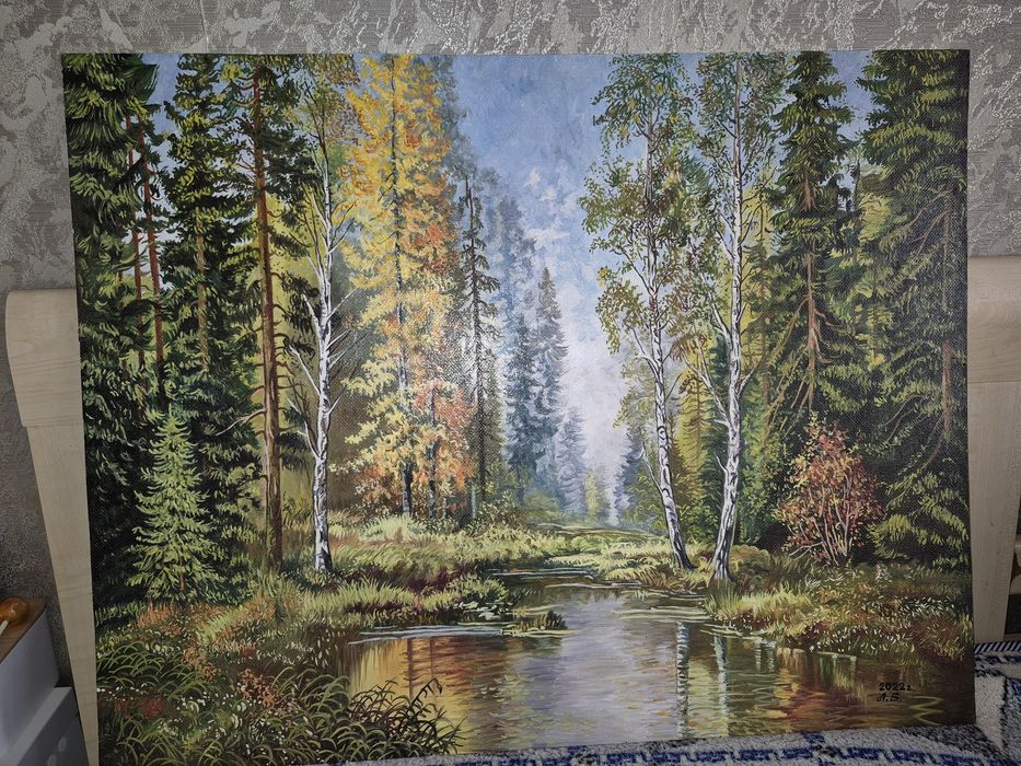 Картина маслом природа