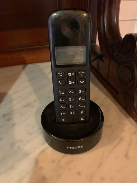 Telefone Fixo Philips Duo Preto