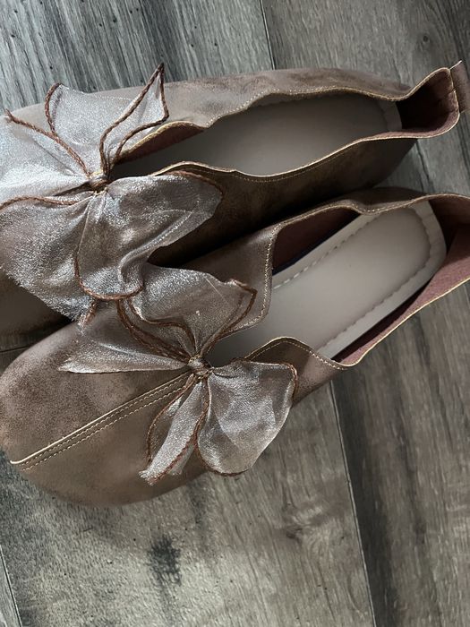 Mary Jane szerokie okrągłe noski mokasyny r.41 wkl.26,5cm nowe brąz