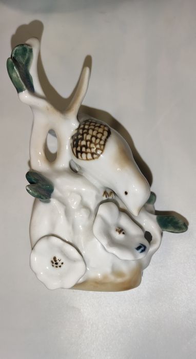 Ptaszek figurka porcelana Połonne Ukraina