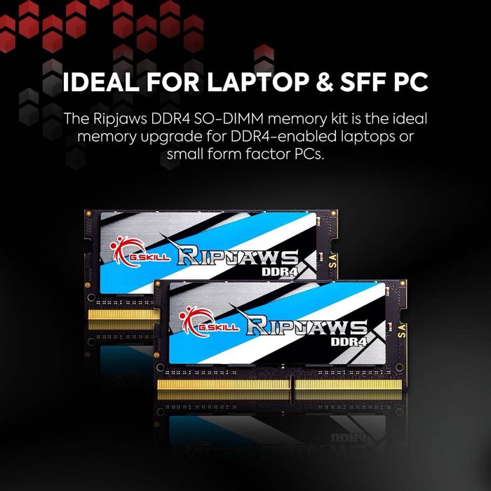 Memória RAM G.SKILL Ripjaws SO-DIMM 16GB (2x8GB) DDR4 3200MHz