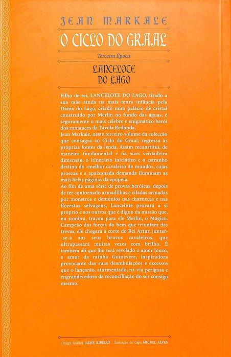 "Lancelote do Lago - O Ciclo do Graal" de Jean Markale [Novo]