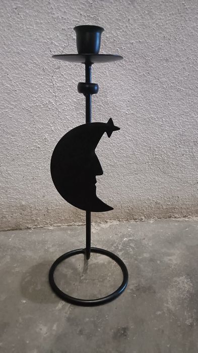 Castiçal em ferro lua