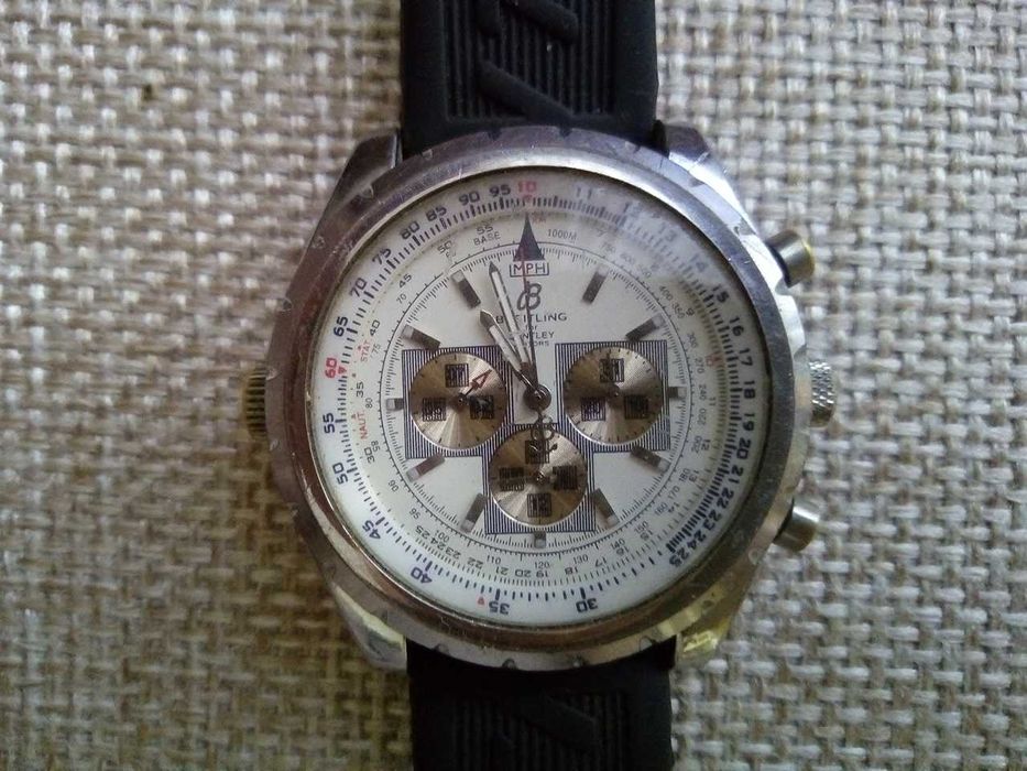 Чоловічий наручний годинник хронограф Breitling for Bentley 50 mm