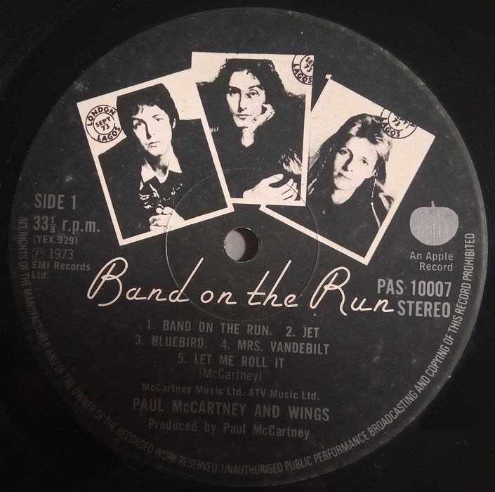 Paul McCartney And Wings - - - - - Band On The Run - - - - - LP