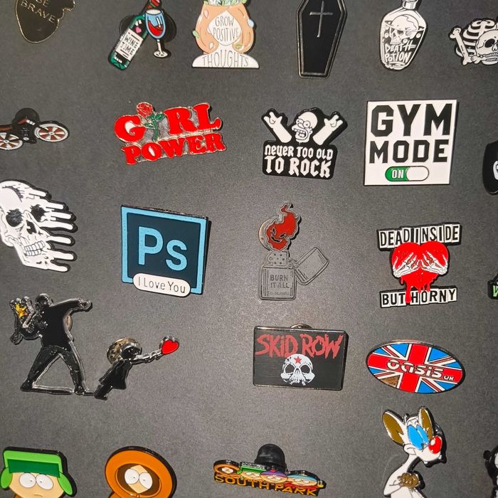 Pins Bandas de Rock Metal Musica